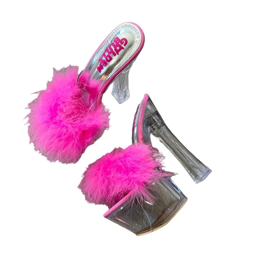 Pink Boa Heels